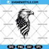 Eagle With American Flag Svg Design