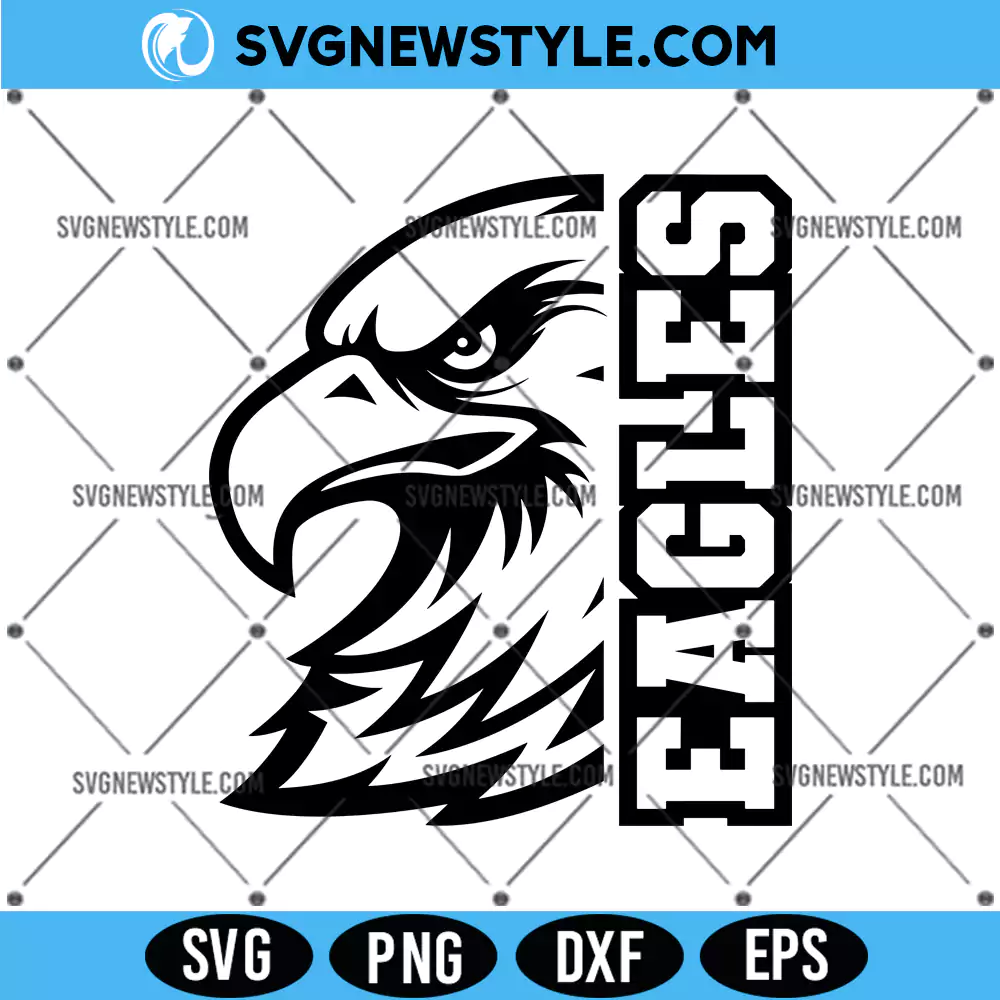 Eagles SVG, Eagles School Mascot Svg, PNG DXF EPS Digital Download 1 Eagles SVG