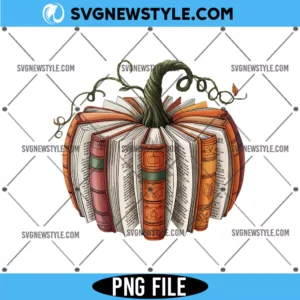 Fall Book Pumpkin PNG