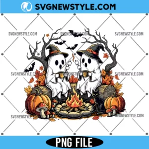 Fall Camping Boo Ghosts Png