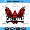 Flying Cardinals SVG, Cardinal Bird SVG, PNG DXF EPS, Digital Download 2 Flying Cardinals SVG