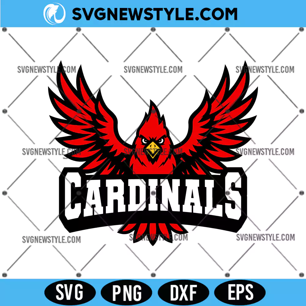 Flying Cardinals SVG, Cardinal Bird SVG, PNG DXF EPS, Digital Download 1 Flying Cardinals SVG