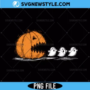 Halloween Pumpkin Chasing Ghost Png