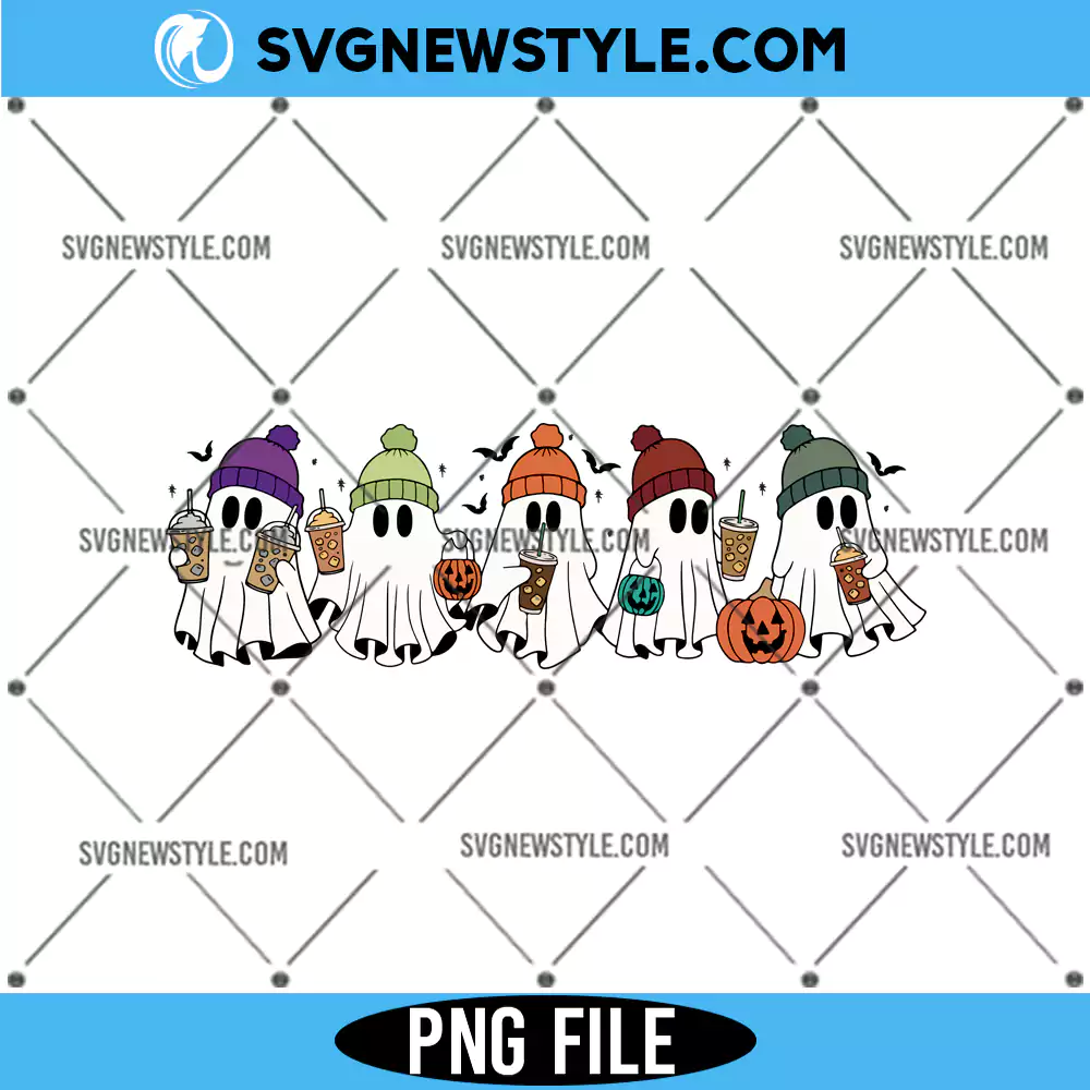 Ghost Coffee Halloween Png, Funny Halloween Coffee PNG, Digital Download 1 Ghost Coffee Halloween Png