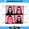 Ghostface Bubble Pink Gum Halloween Png, Spooky Ghostface PNG, Digital Download 3 Ghostface Bubble Pink Gum Halloween Png
