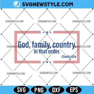 God Family Country Patriotic Svg