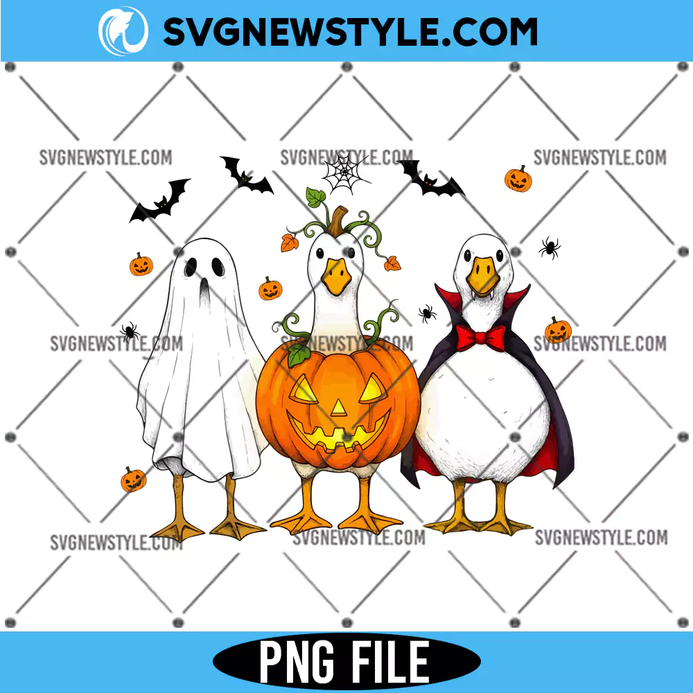 Halloween Goose Sublimation PNG, Goose Halloween Fall PNG, Digital Download 1 Halloween Goose Sublimation PNG