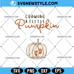 Growing A Little Pumpkin Svg