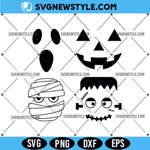 Halloween Face Svg Bundle