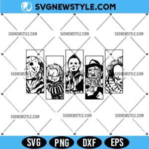 Halloween Horror Characters Svg Clipart