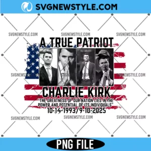 In Memory Of Charlie Kirk Png