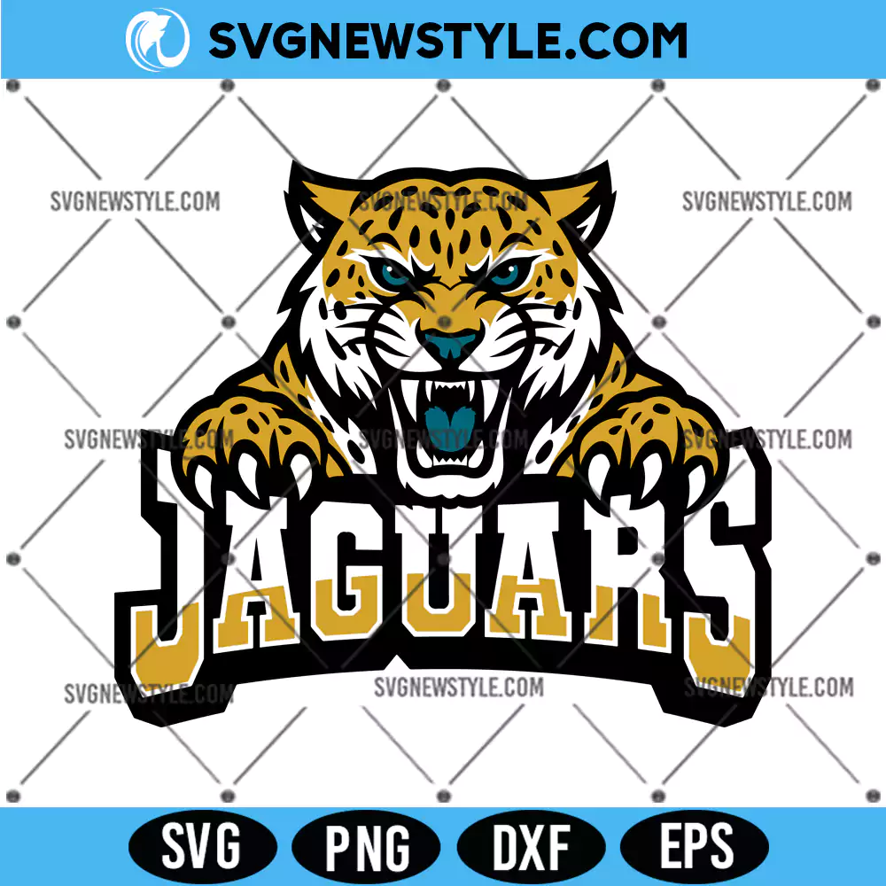 Jaguars School Mascot Svg, Jaguars Logo Svg, PNG DXF EPS Digital Download 1 Jaguars School Mascot Svg