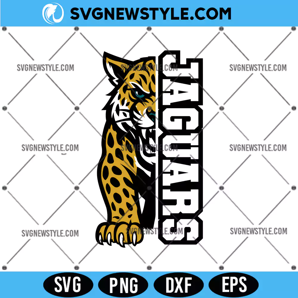 Jaguars SVG Cricut, Jaguars School Mascot Svg, PNG DXF EPS Digital Download 1 Jaguars SVG Cricut