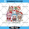 Just a Merry Christmas Monster Doll Png, Kawaii Xmas Png, Instant Download 3 Just a Merry Christmas Monster Doll Png