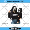 Mama and Baby Scream Mask Halloween Png, Spooky Mama Png, Digital Download 3 Mama and Baby Scream Mask Halloween Png