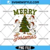 Funny Vintage Christmas Goose PNG