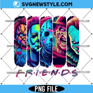 Neon Horror Characters Png