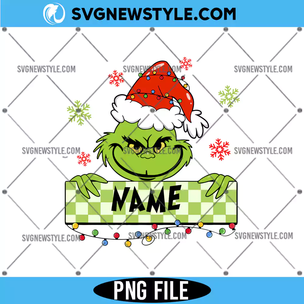 Personalized Christmas Grinch PNG, Grinch Shirt PNG, Digital Download 1 Personalized Christmas Grinch PNG