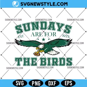 Funny Football Sundays are for the Birds Svg