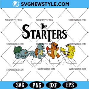 The Starters Pokemon Svg