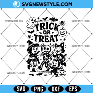 Retro Trick or Treat SVG