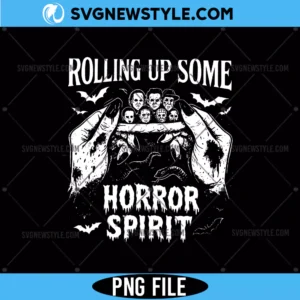 Rolling Up Some Horror Spirit Png Design