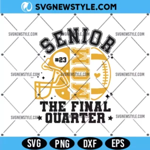 Senior Football Mom 2026 Svg