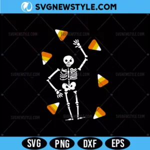 Slightly Subtle Halloween Skeleton Candy Svg