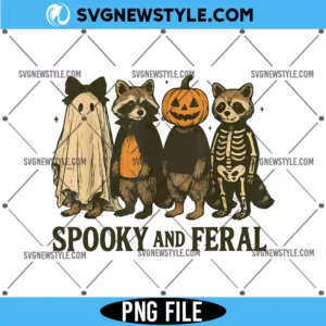 Spooky And Feral Raccoon Png sublimation