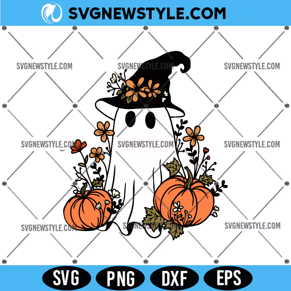 Spooky Ghost Halloween Svg Png, Pumpkins Svg, PNG DXF EPS | Digital Download 1 Spooky Ghost Halloween Svg Png