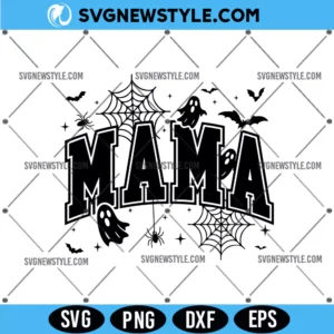 Spooky Mama Halloween Svg PNG