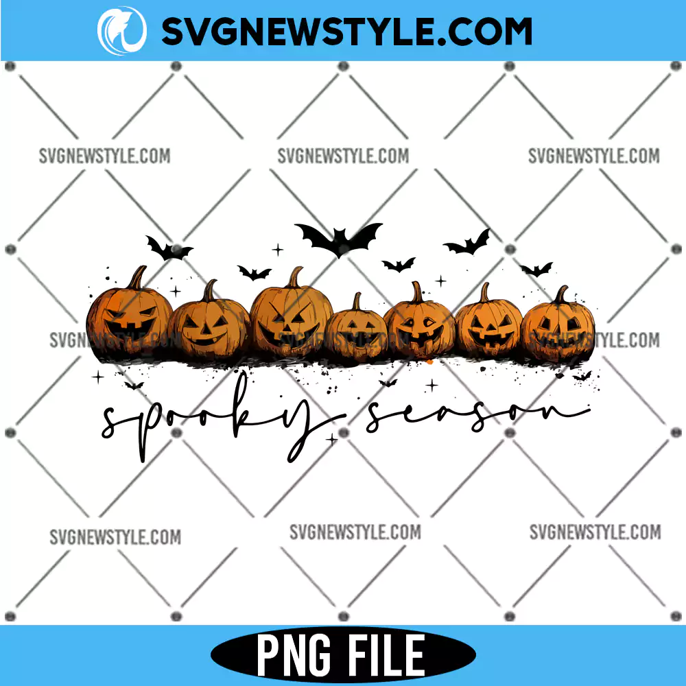 Spooky Season PNG sublimation, Fall pumpkin Png, Digital Download 1 Spooky Season PNG sublimation