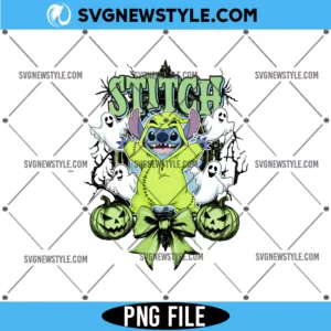 Stitch Halloween Coquette Shirt PNG