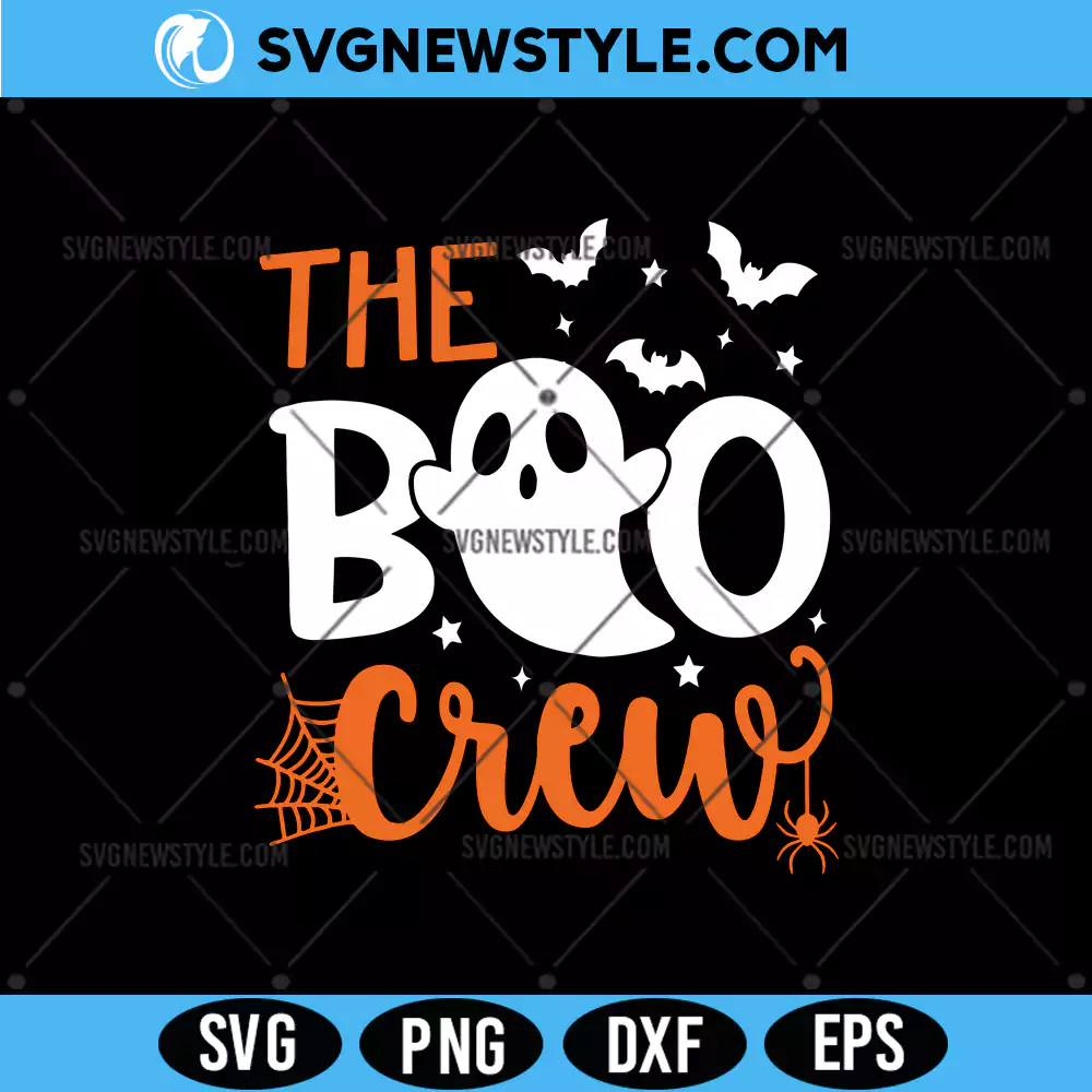 The Boo Crew Svg Clipart, Ghost Svg, PNG DXF EPS Digital Download 1 The Boo Crew Svg Clipart