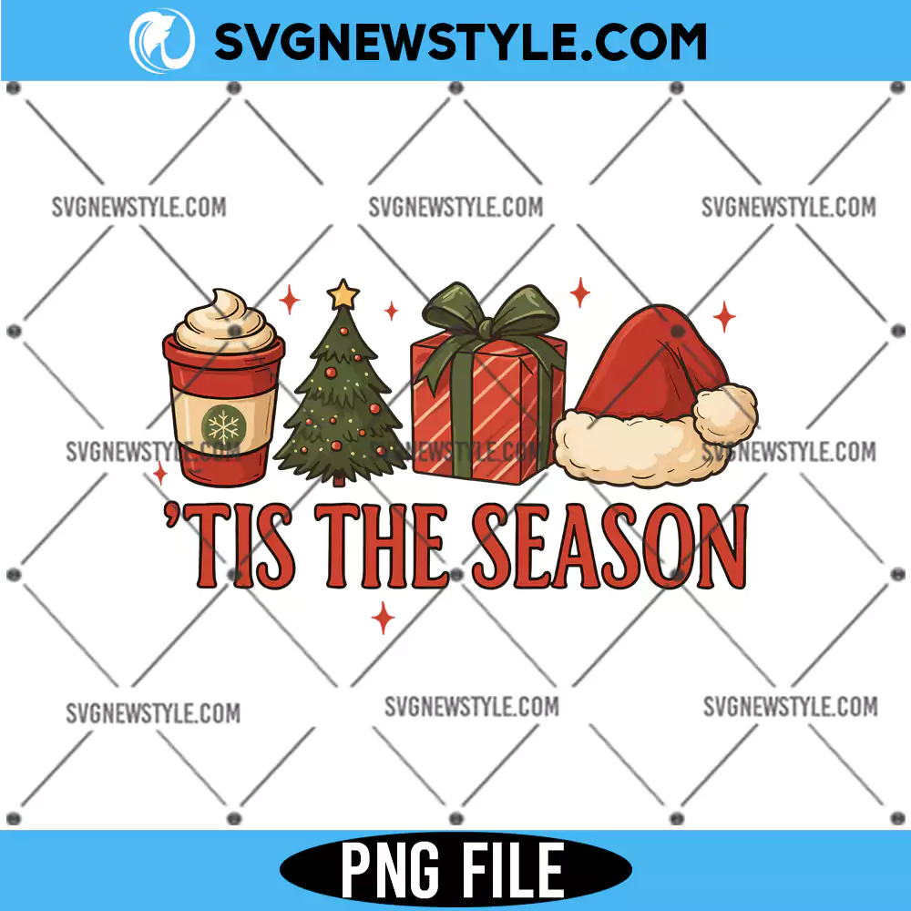 Christmas Tis The Season Png sublimation, Merry Christmas Png, Digital Download 1 Christmas Tis The Season Png sublimation