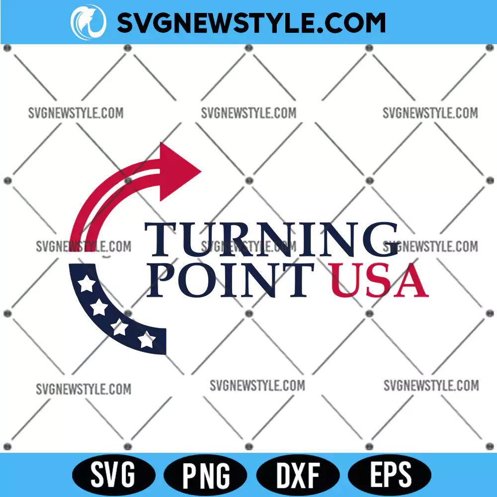 Turning Point USA Svg, Charlie Kirk Svg, PNG DXF EPS | Digital Download 1 Turning Point USA Svg