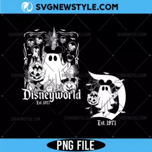 Vintage Disneyworld Mickey Ghost PNG