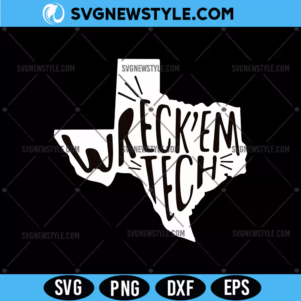 Wreck 'Em Texas Tech College Football Svg, PNG DXF EPS | Digital Download 1 Wreck 'Em Texas Tech College Football Svg
