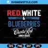 Red White And Blueberries Charlie kirk Svg