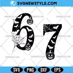 Six Seven Meme Pumpkin Svg