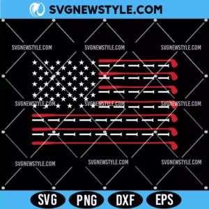 American Flag Golf SVG