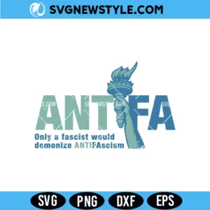 Antifascist Statue of Liberty Svg