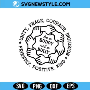 Unity Day Anti Bullying Awareness Svg