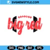 Big Red Football Svg