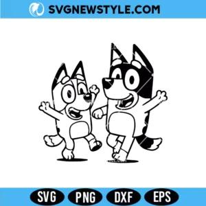 Blue And Bingo Engraving Svg