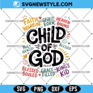 Child of God Kids SVG for Cricut