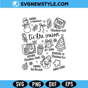 Christmas Doodle Svg