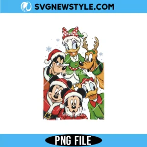 Disney Tis The Season Christmas PNG, Christmas Mickey PNG, Digital Download