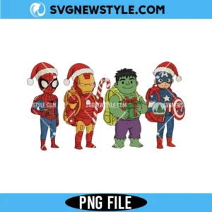 Christmas Superheroes PNG