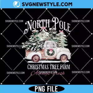 North Pole Png, Christmas Tree Png, Digital Download